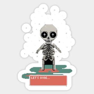 Let's Bone ;) Sticker